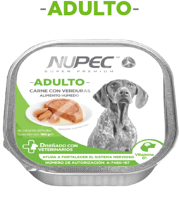 NUPEC ADULTO HUMEDO CARNE CON VERDURAS